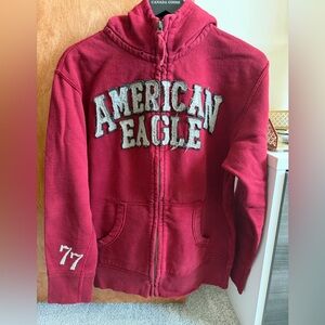 American Eagle Outfitters Kids Burgundy Hoodie